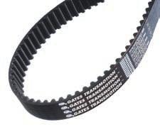 It outlasts and outperforms roller chain and other high-performance rubber synchronous products. Identification Three part number in white on the back the belt indicating belt, pitch and width.