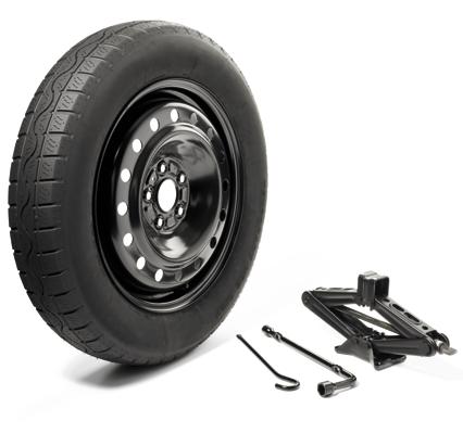 The Spare Tire Kit provides everything you need to change a flat tire.