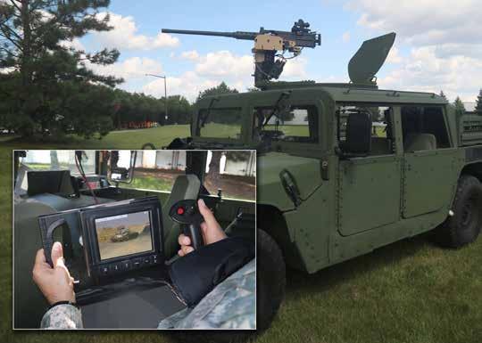 Remote Fire Option (RFO) System Remote Operation of Turrets for Tactical Vehicles Features/Benefits