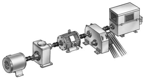 Applications for these self-contained foot-mounted continuous drive units are