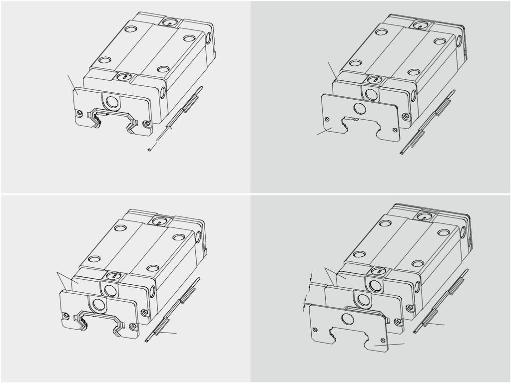 Linear Guideways --8 Dust Protection Equipment () Codes of equipment If the following equipment is needed, please indicate the code followed by the model number.
