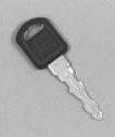 Your vehicle has one double-sided key for the ignition and all