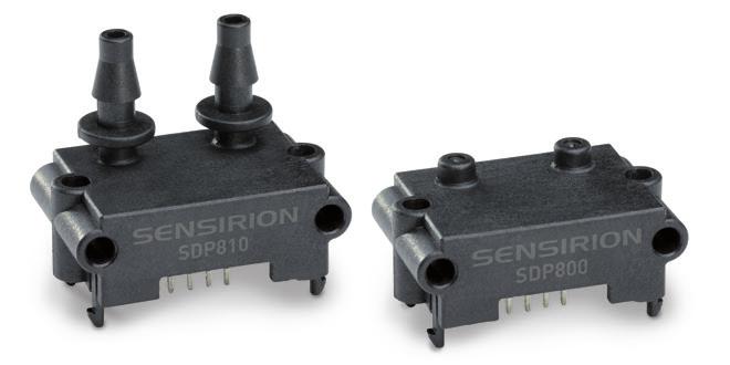 The sensors of the SDP3x and SDP800 series come either with a digital I 2 C interface or analog voltage output.