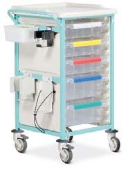 Phlebotomy Trolleys Contents Phlebotomy Chairs This brochure focuses specifically on equipment that is used for Phlebotomy, ranging from our popular Caretray Trolleys confi gured with ergonomic push