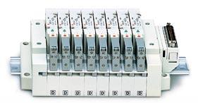 3 23 Serial Transmission System Integrated Type: For Input/Output: 56-EX250 Decentralized Serial Wiring (GW system, 4 branches):