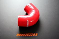 ASHU03 ELBOW SILICONE HOSE Elbow size : 45 / 90 / 135 Degree Leglength=75mm 3-5ply, T=3-5mm Size mm Size Inch 25mm 1 38mm 1.5 45mm 1.75 51mm 2 57mm 2.25 60mm 2-3/8 64mm 2.5 70mm 2.