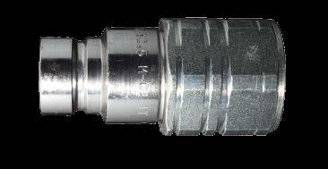 FF-HPG SERIES QUICK COUPLINGS (PLT4) ISO 16028 - Flush Face - High Pressure Sizes: 1/4 thru 1 CH1 CH2 OE ISO 16028 Standard HIgh working pressures to 7,350 PSI Sleeve lock device Locking radial balls