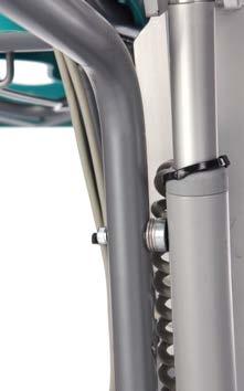 Check that the anti-tip tubes are locked in the extended position with the snap locks.