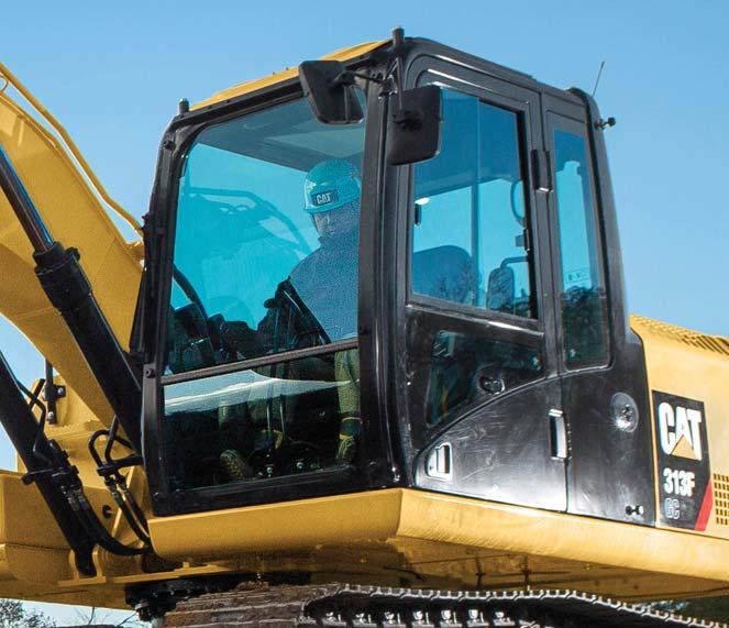Safe Work Environment Features to help you day in and day out A Safe and Quiet Cab The ROPS-certified cab provides you with a safe working environment.