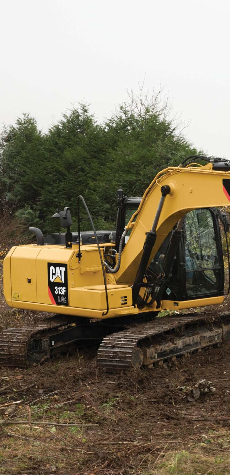 The new 313F L GC excavator is built for those who need dependable performance at a low cost per hour. The machine features an efficient C3.