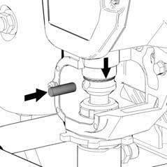 CAUTION If the pump jam nut loosens during operation, the threads of the drive housing will be damaged. 1. Extend pump piston rod full.
