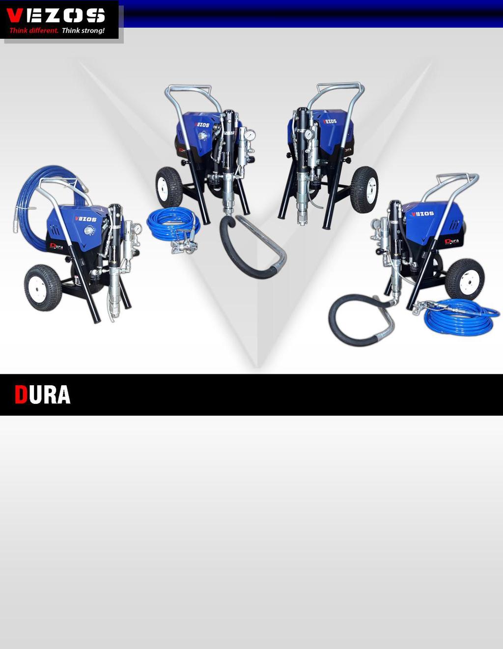 - Medium size contractors first hydraulic sprayer - DURA range of airless spraying equipment, matches up reliability & productivity for medium to large size contracting projects.