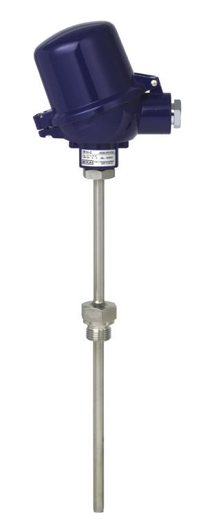 Features Application ranges from -200 C to +600 C Fabricated thermowell model TW35 included Spring-loaded measuring insert (exchangeable) Explosion-protected versions Ex-i, Ex-n and NAMUR NE24