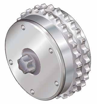in the belt drive must provide absolute oil-tightness. This is not required for chain drive camshaft units, as the chain drive itself is protected by a cover.