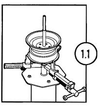 4. Attach the handle (#10) into the bar weld (#7) with a bolt (#24) and a lock nut (#12). Part 1 Operating Instructions 1. This product will accommodate all wheel sizes 4-16.5 in diameter.