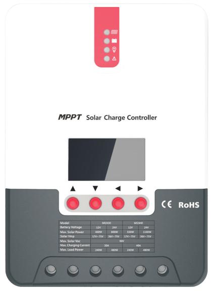 ML Maximum Power Point Tracking (MPPT) Series ML2420-ML2430-ML2440 Solar Charge and Discharge Controller Product Features With the advanced dual-peak or multi-peak tracking technology, when the solar