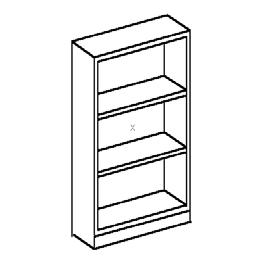 Bookcases 21 Specifying Bookcase 12 Deep case or 15 Model number logic explanation: PBC2912-36 Adjustable shelves PBC -