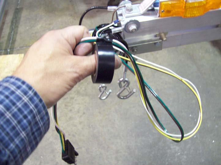 Tape the wiring harness