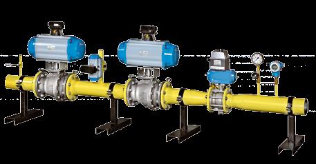 Valve units for liquid fuels Units for several burners can be assembled into one common rack.