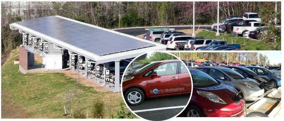 Solar PV and EVs EVs typically travel 3-4 miles per kwh Driving