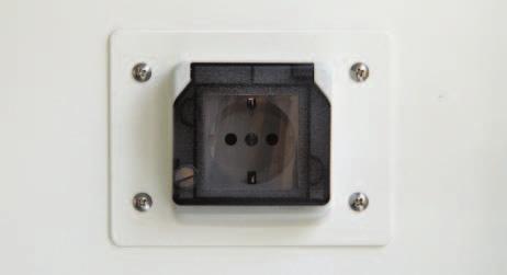 Electric Sockets (optional) - Provided a convenient power source for small devices or equipment used within the cabinet.
