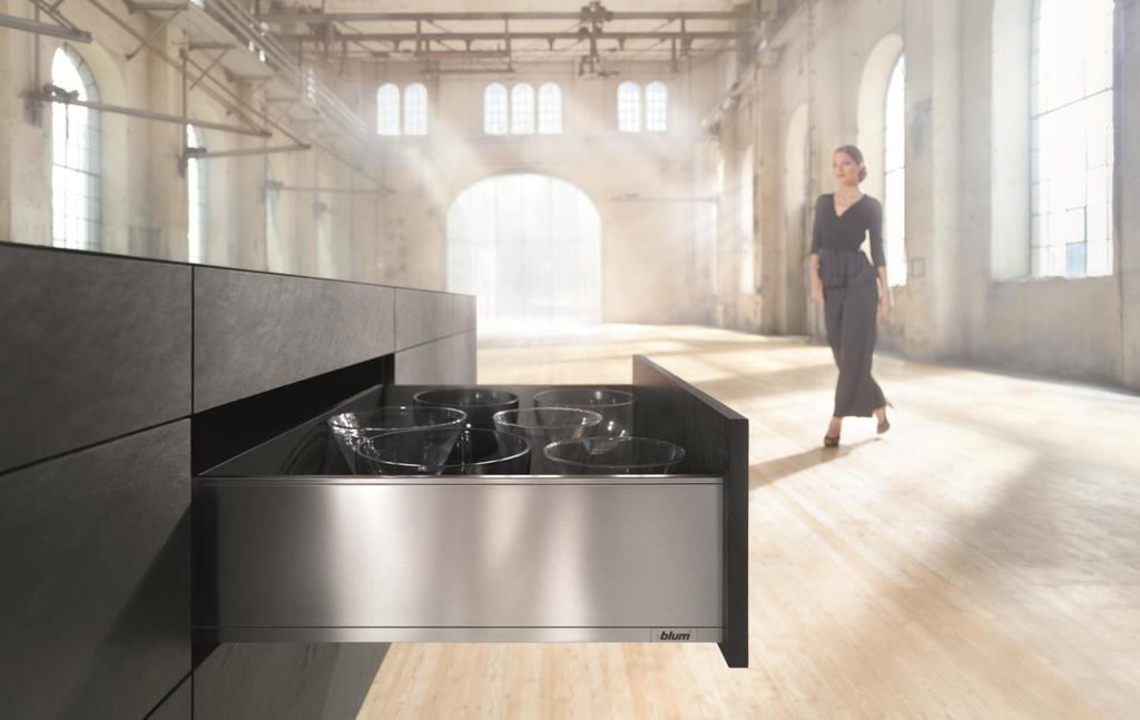 INTRODUCTION Straight lines create a sleek and elegant design that clearly defines, Blum s new attractive full extension box system exclusively distributed by Häfele.