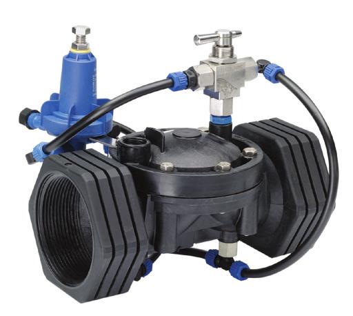 FEATURES & BENEFITS Accurate, stable control from no-flow to full-flow. Exceptionally low head losses at high flows. High resistance to corrosive water and other acid media (including 3-way pilot).