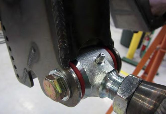 Install the two lower links using two 5/8-18 x 3 ¾ bolts, four washers and two 5/8-18 jam nuts.