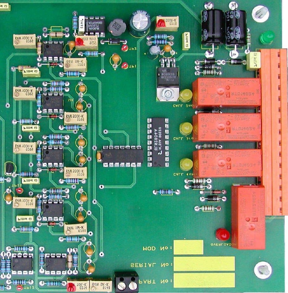 Capricorn Controls Data & Application Note Page 4 of 6 TRIP-AMPLIFIER section METER GAIN + -- M 15 way 2-piece Connector Overload Call 4 th Call 3 rd Call 2 nd K2 1 2 3 4 5 6 7 8 9 10 11 12 13 14 15