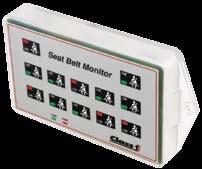 Belt Monitor displays all seat status simultaneously Operating temperature -40 o C to +85 o C +85 o C -40 o C 118093 118551 Can