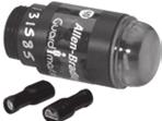 Insert Use LED Bulb (Sold Separately) Indicator, M20 Conduit Pilot Light ed Lens T-3 1/4 Insert Use T- 3 1/4 Bulb (Sold Separately) Indicator, 1/2in NPT Conduit Pilot Light ed Lens T-3 1/4 Insert Use