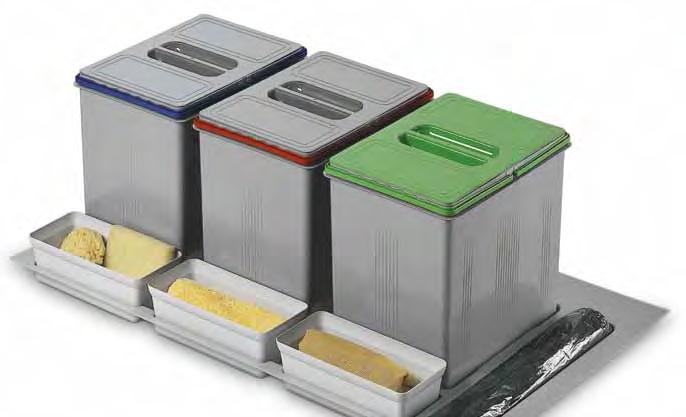 Pull Out Bin 2 Compartments