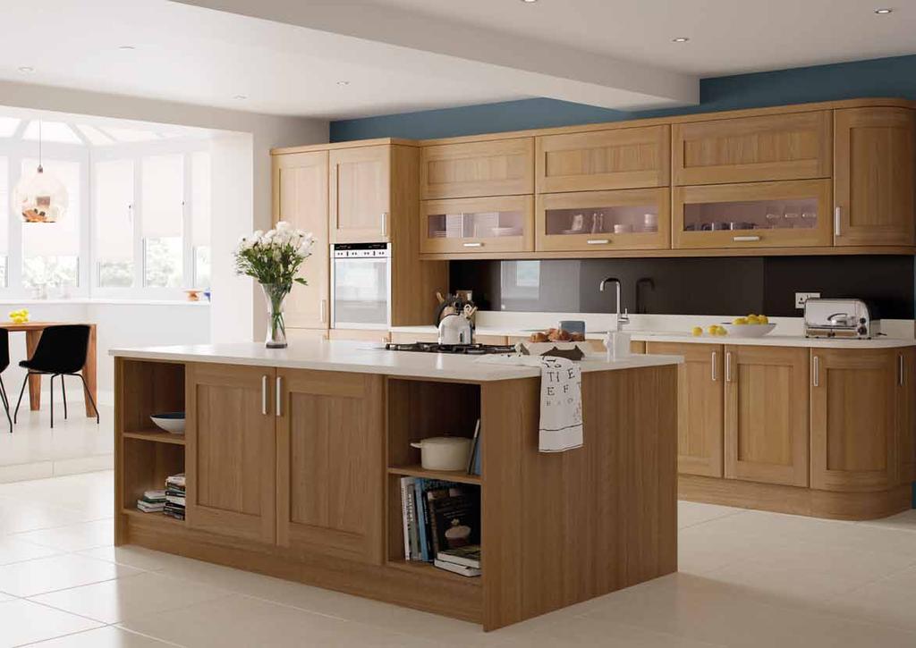 Ohio Light Walnut With its softer profile, this superbly styled alternative to traditional shaker doors brings an uncomplicated and