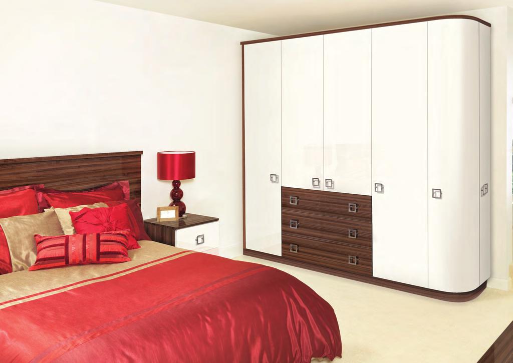 Made to Measure Glacier Doors for Bedrooms Glacier doors are ideally suited for the sleek modern bedroom, this range has the flexibility of made to measure sizes, with both curved and glazed doors