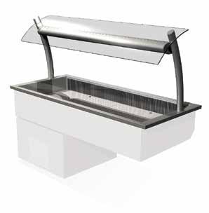 01 Da Vinci chilled display well Flat bed chilled well, which is perfect for the display of salads, drinks and fruit.