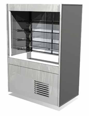 additions 01 High capacity multideck A range of self contained illuminated chilled display units particularly suited to sandwich and cold drink sales. A choice between four or five glass shelves.