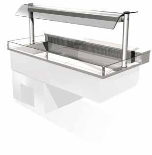 01 Integrale chilled display well Flat bed chilled well, which is perfect for the display of salads, drinks and fruit.