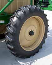 9R-46 radial tires on TSF1200 Adjustable wheel spacing from 80" to 120" 60' front-fold boom Wet boom plumbing with triple nozzle bodies and 10 PSI Viton diaphragm check valves