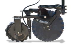 front gauge wheels Hydraulic weight transfer NH3 High-Speed Coulter Option At speeds of up to 8 mph, the high-speed NH3 coulter allows faster, more efficient application while applying 200 units of