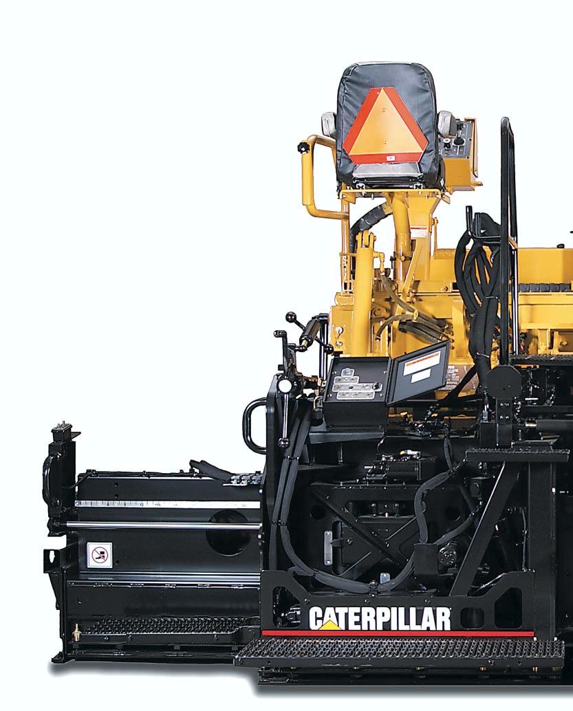 AS2251 / AS2301 Screed Features Front-mounted, hydraulically driven extenders simplify paving width changes and minimize handwork.