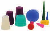 SILICONE CAPS AND PLUGS (+250ºC) High-Temperature Plugs SR 1045 Recommended for plating, anodising, spray painting and other finishing applications Excellent sealing capacity Ideal for plain and