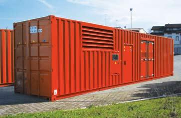 CONVENTIONAL GENERATING SET IN CONTAINER High noise level of