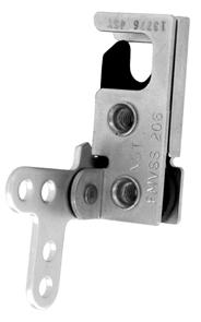 050-0500 Single Rotor Mini-Latch Designed for small compartment and access doors where low cost slam action latching is desired.