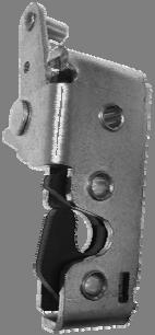 050-1600 TriGuard Heavy Duty Single Rotor Latch This latch is designed for medium to heavy-duty vehicle entrance and rear door applications.