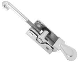 080-0700 Light Duty Compression Hook Latch This cost effective, light duty lever operated compression hook latch provides a secure over-center action to keep panels rattle free and secure.