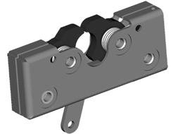 is desirable to have a single position rotary latch (050-0110 Two-Rotor 1-Position Latch) Door thicknesses of 1-7/8" or greater (47.6mm) Door weights of 50-200 lbs.