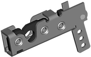 Other 050-0200 Slimline Latches DESIGNED FOR: Thinner, light or medium weight door applications requiring resistance to dust and vibration Door weights up to 75 lbs.