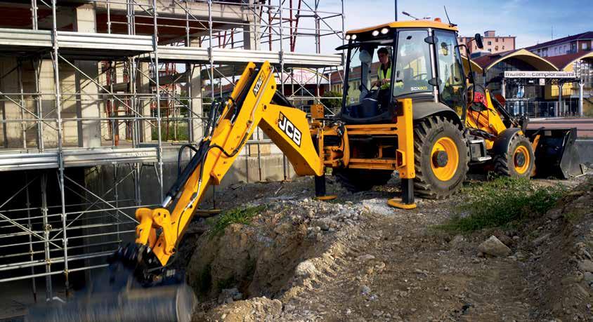 Productivity and Performance Digging further. A 3CX or ECO s 4-ram self-levelling loader automatically adjusts the shovel on both raise and lower cycles without any need for manual adjustment.
