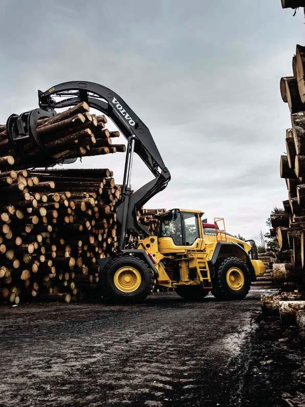 Volvo high-lift arm system Increase productivity and maximize your timber yard
