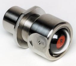 STATUS INDICATOR a Pressure Indicator, made from 316 Stainless Steel Panel Hole Opening Required: 1 (25.4) ø 1/8-27 NPT Pressure Supply Port 1.5 (38) 2.